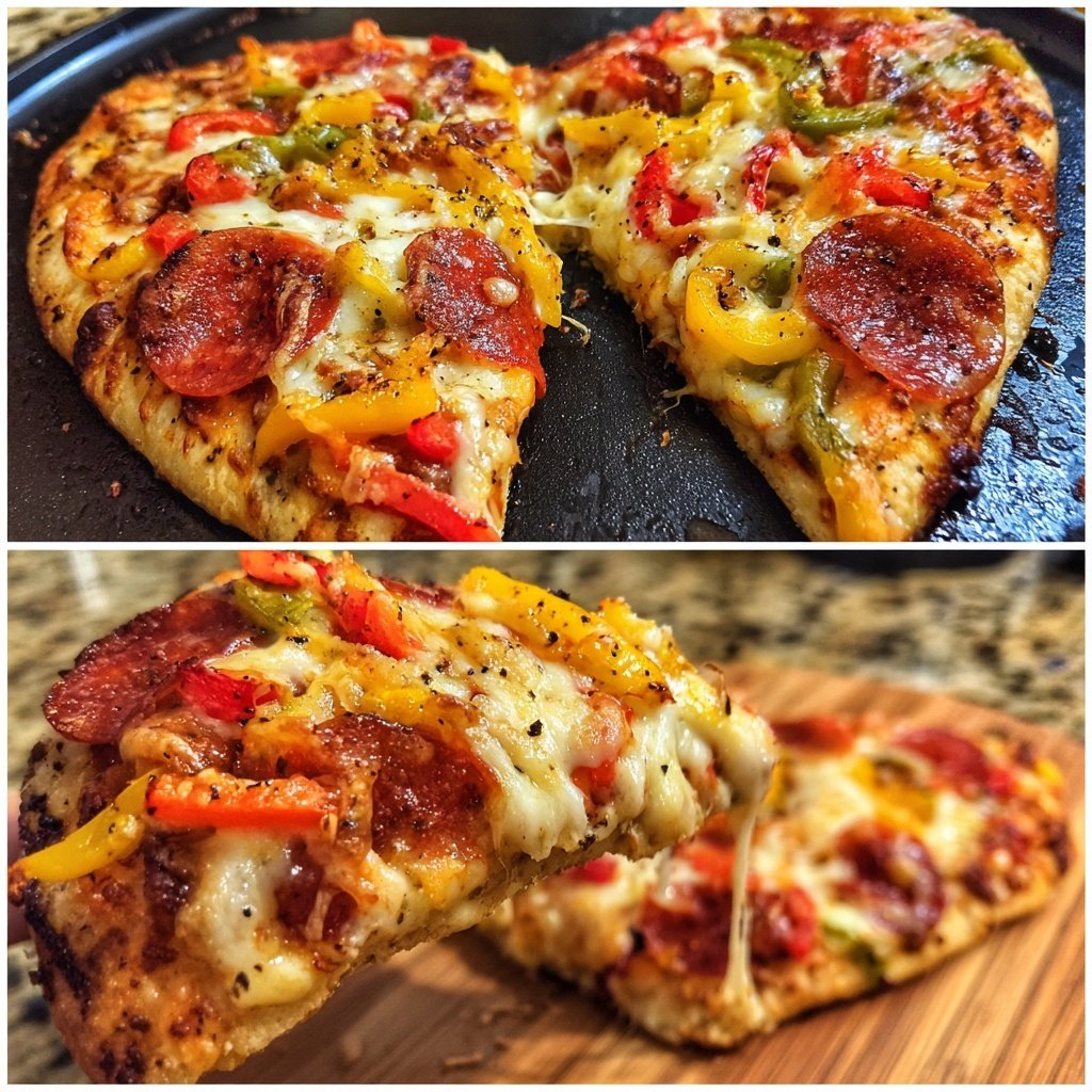 Valentins-Pizza in Herzform