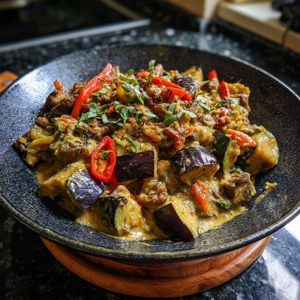 Gemüsecurry mit Aubergine