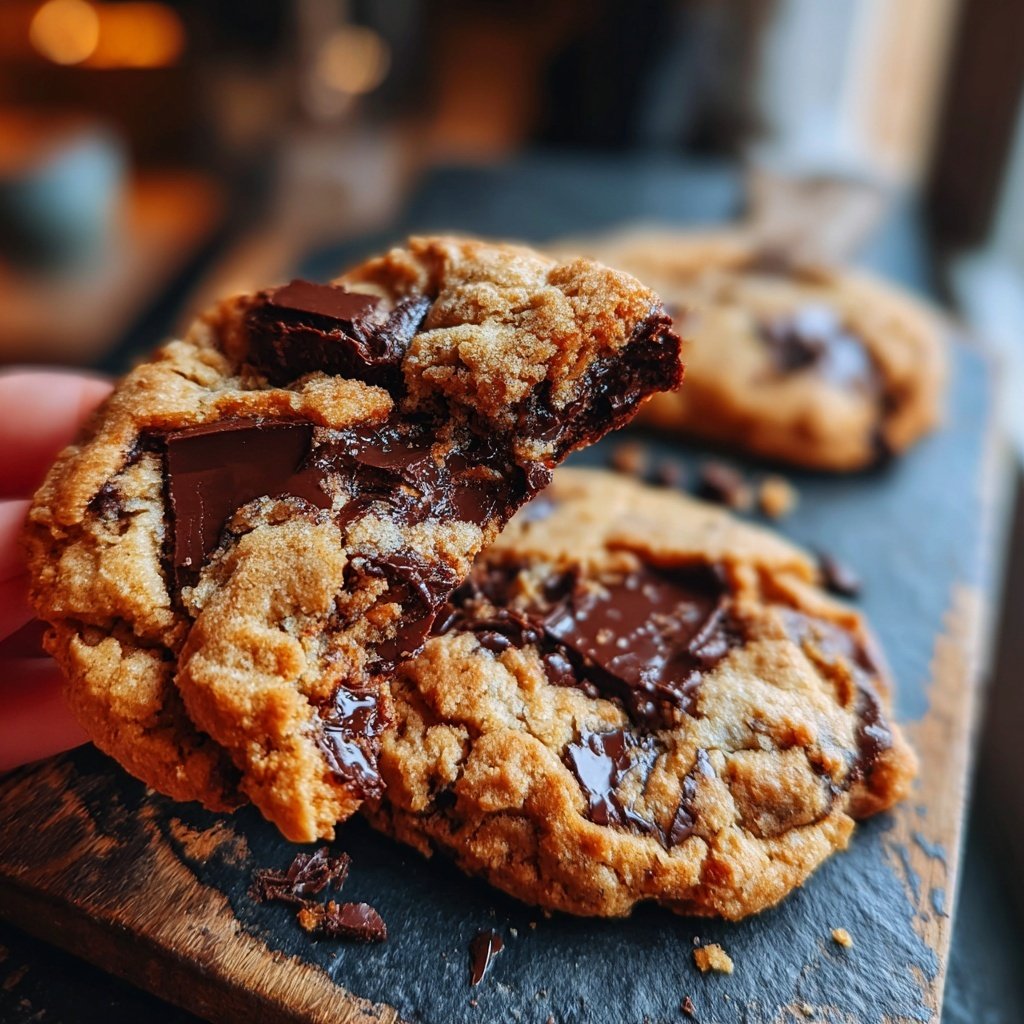 Cookies mit dunkler Schokolade