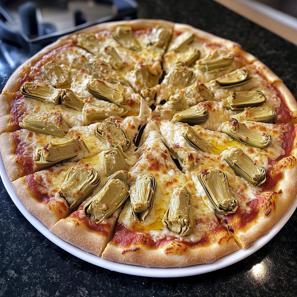 Pizza mit Artischocken