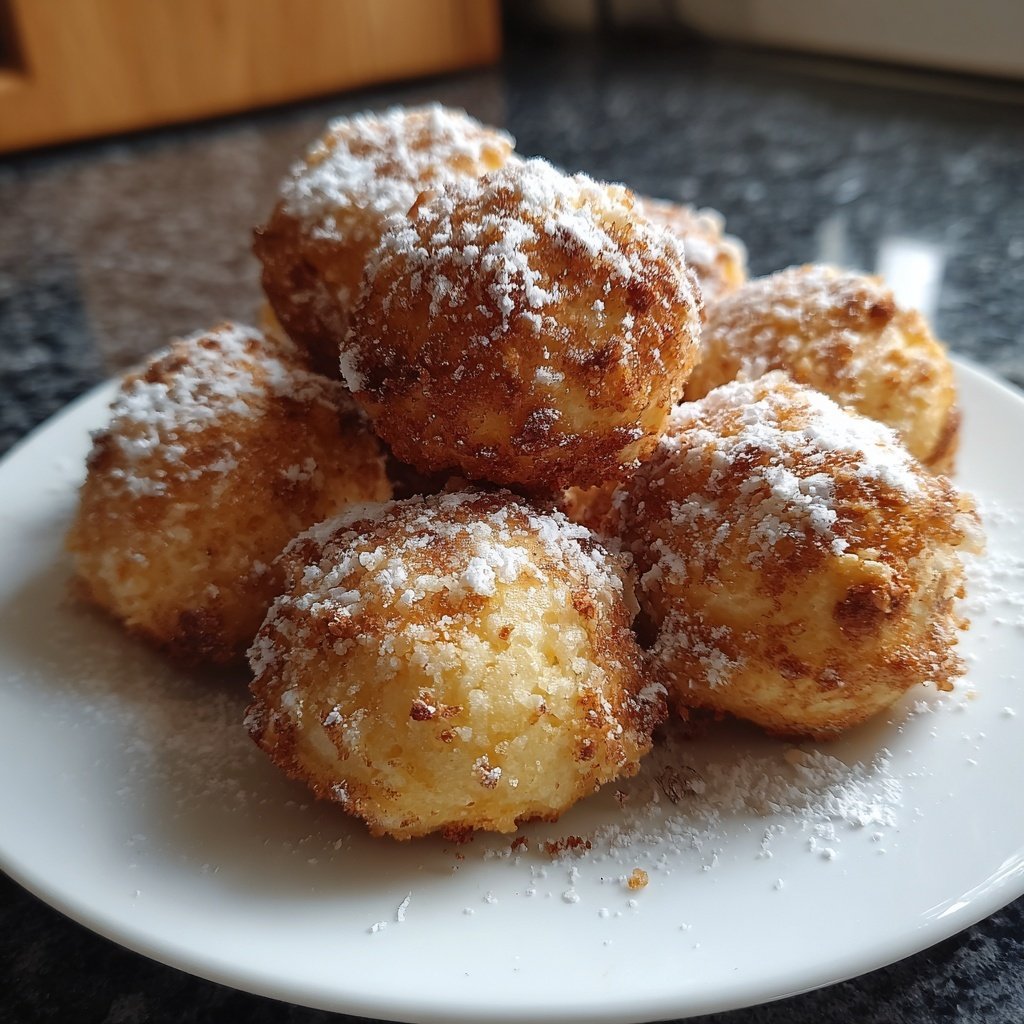 Quarkbällchen mit Zimt