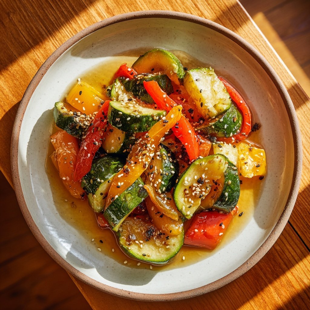 Kalorienarme Gemüsepfanne Mit Paprika
