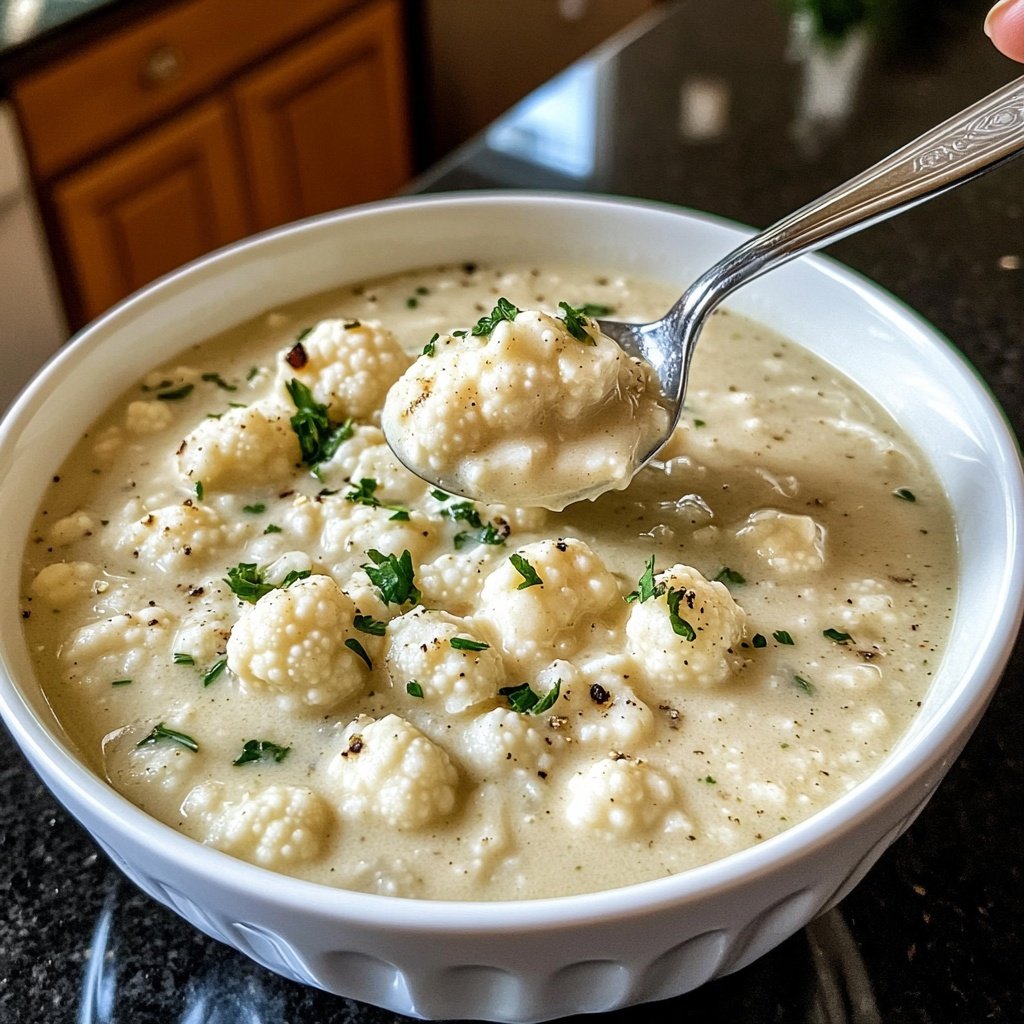Blumenkohlsuppe für die Familie