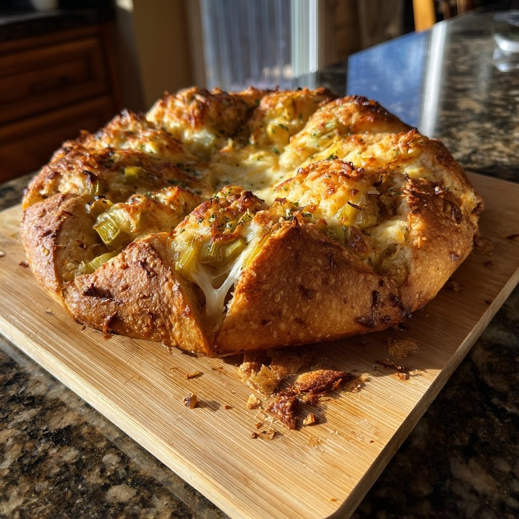 Zupfbrot Mit Lauch Und Käse