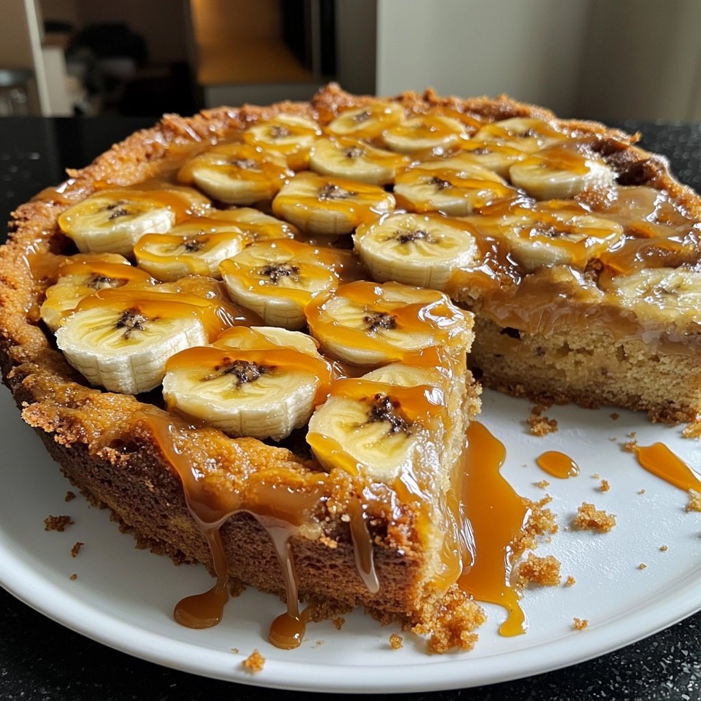 Bananenkuchen mit Karamell