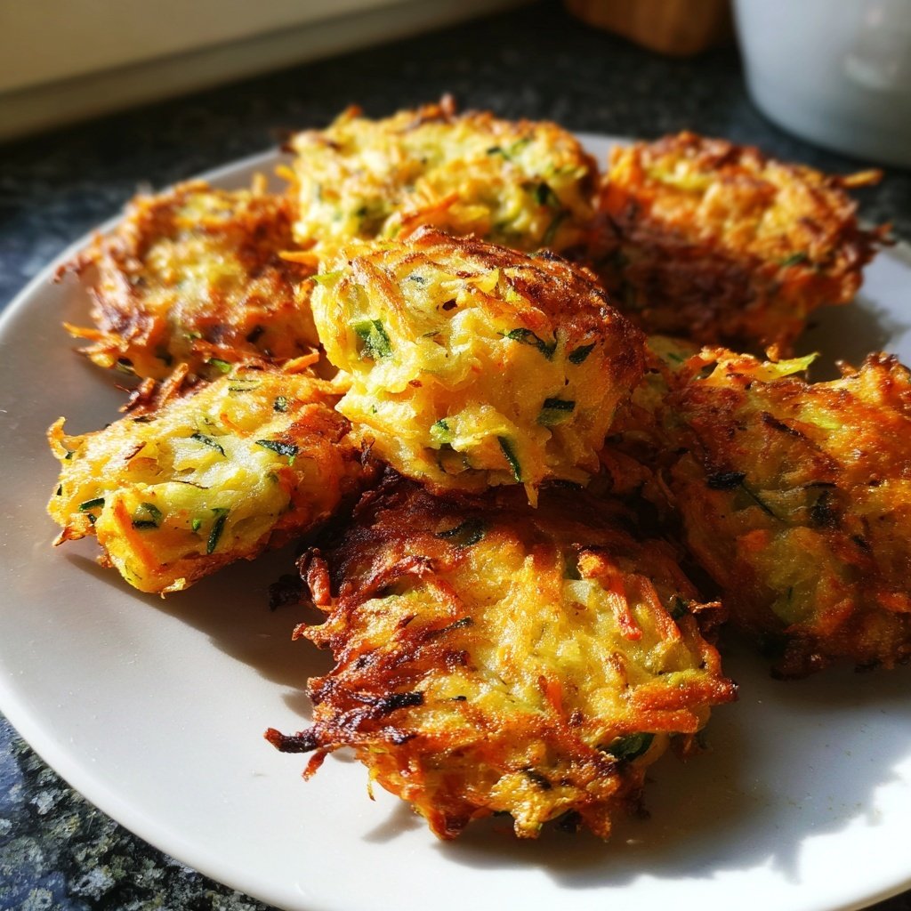 Zucchini-Karotten-Puffer