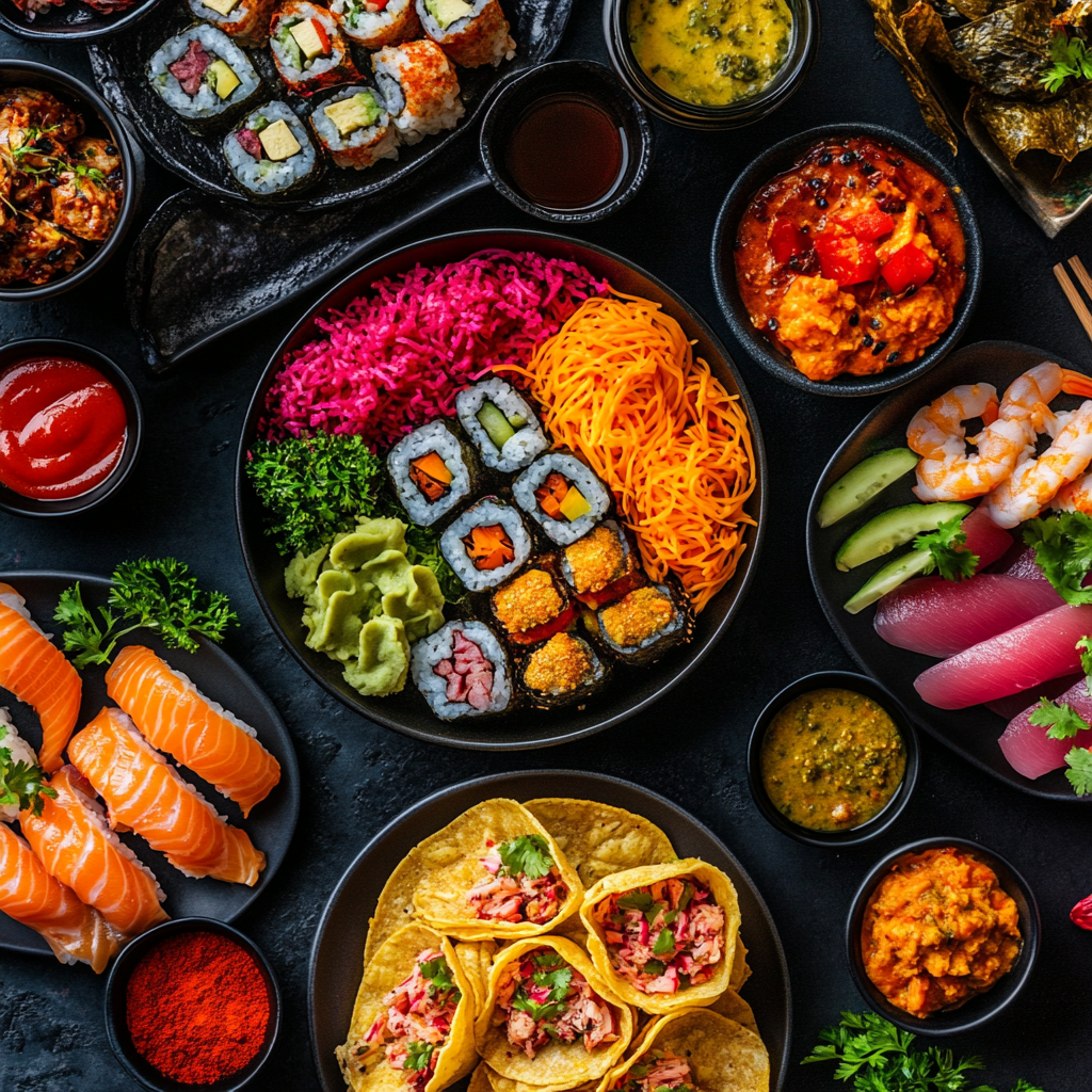 Kulturelle internationale Küche-Inspiration