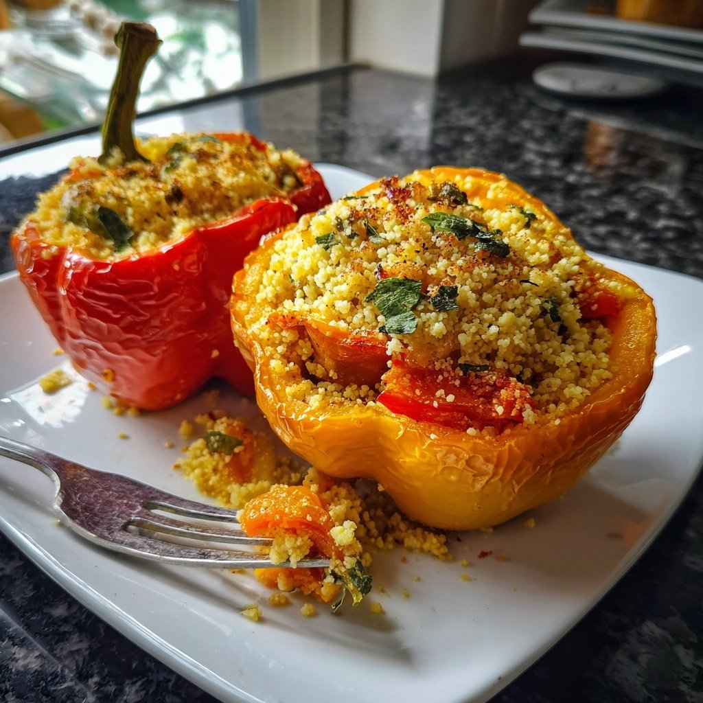 Gefüllte Paprika mit Couscous