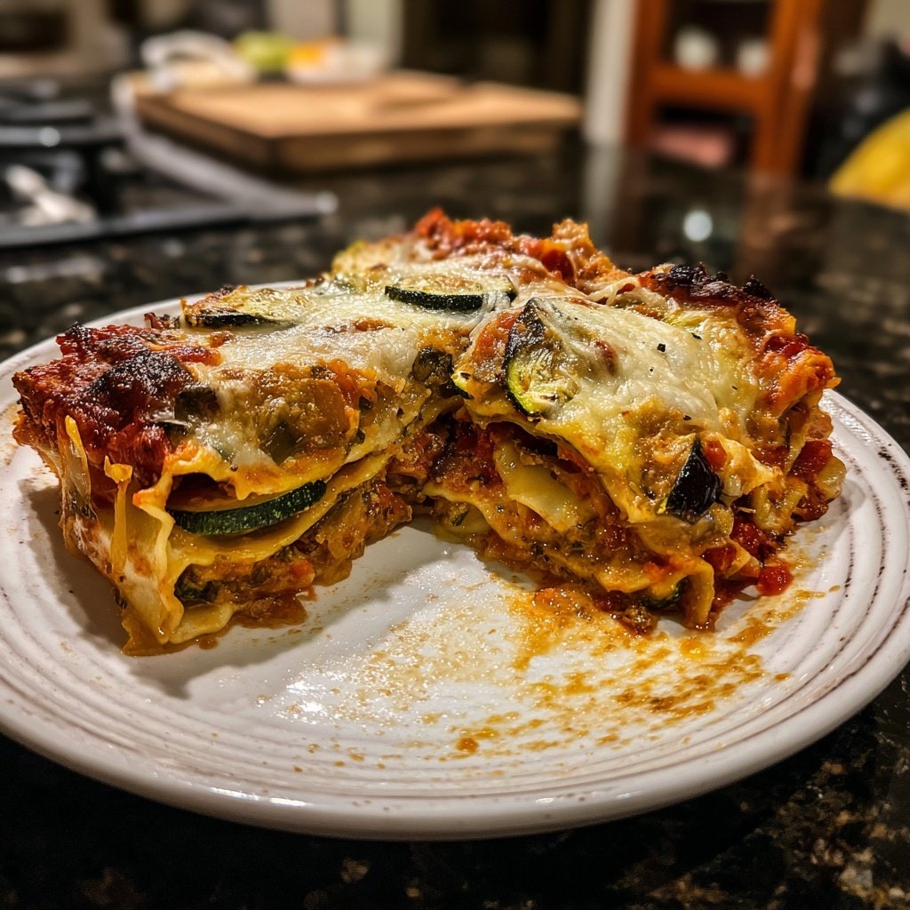 Lasagne mit Zucchini und Aubergine