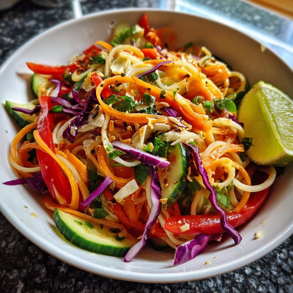 Glasnudelsalat mit Limette